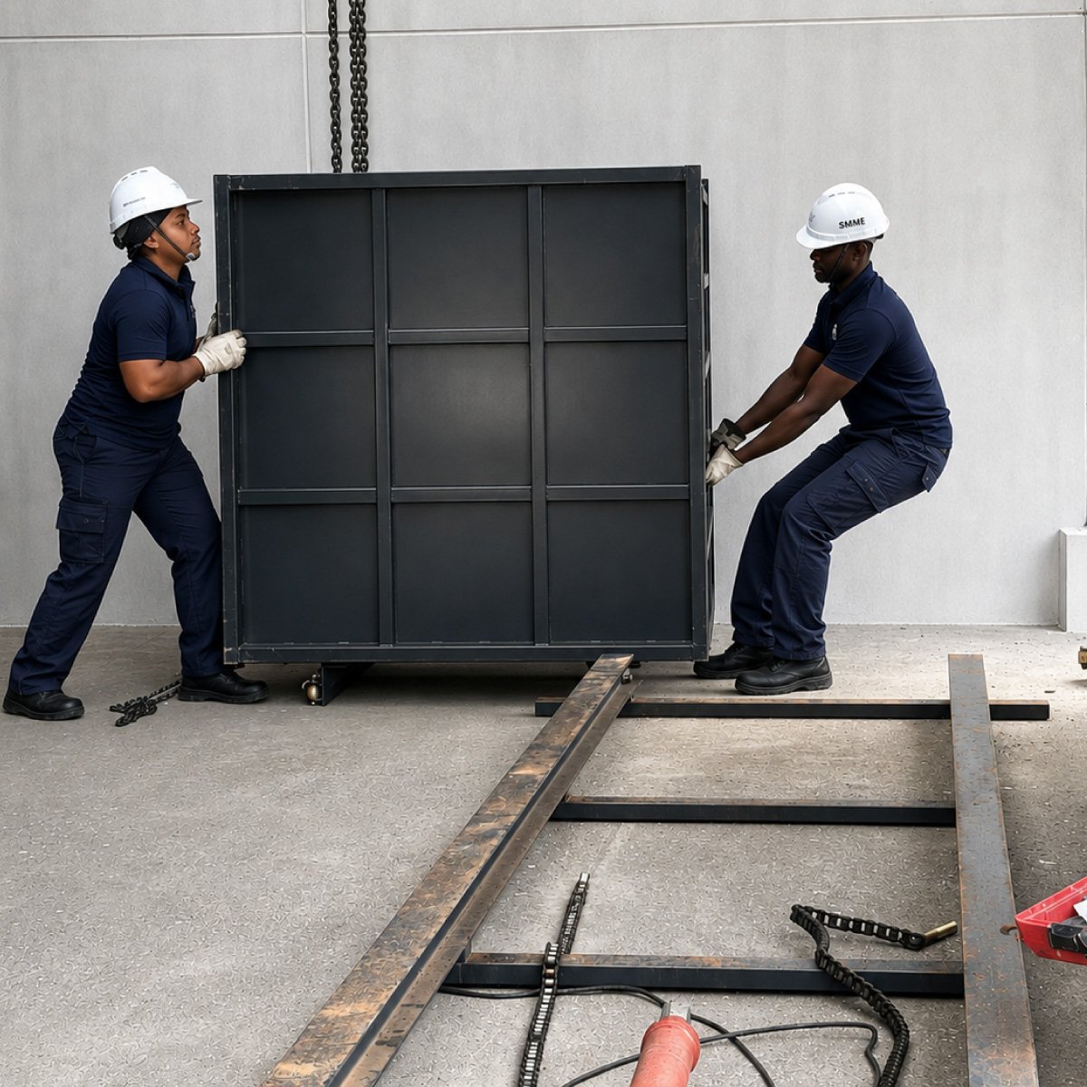 Seis plataformas hidráulicas: uma solução para otimizar a movimentação de cargas em Maputo